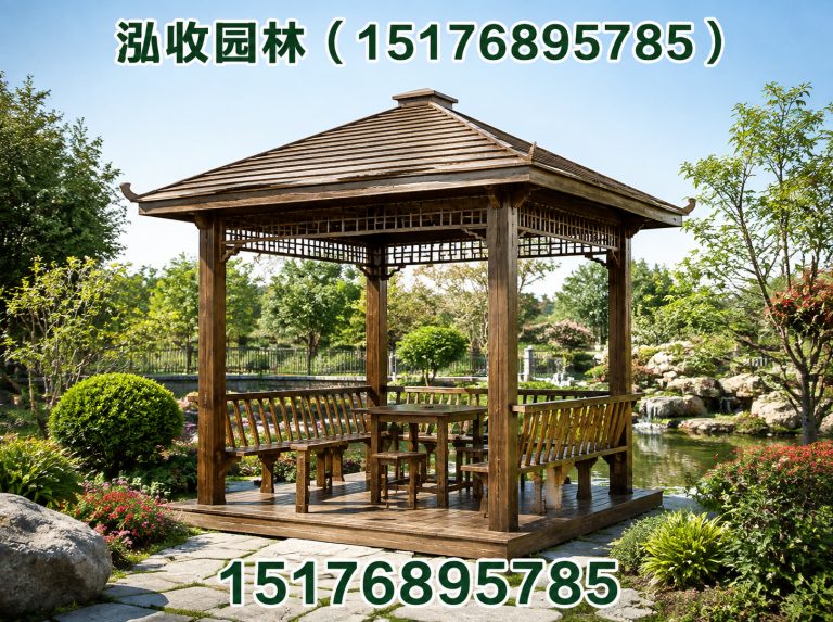 温州京津冀防腐木工程展示图